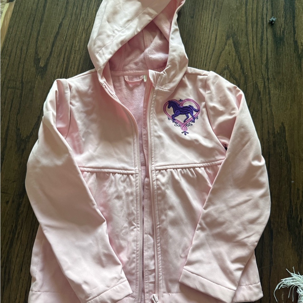 Shyanne Girls Pink Hooded Jacket